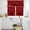 Red, variant on Grey Ombre Marble Kitchen Curtains Sets for Windows 24 Inch Length, Gray Marble Crack Abstract Modern Rod Pocket Window Treatments Tier Curtains and Valances Set for Bedroom/Bathroom