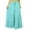Aqua Blue, variant on Women's Long Skirt Bohemian Gypsy Tiered Cotton Maxi Skirt Beach Wear