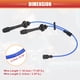 thumbnail image 3 of Cables de bobina de bujía 4.7mm para Mazda L4 2.0L 2001-2003 No.FP8618140A/FP8518140A - Paquete de 2, 3 of 5