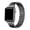 BLACK, variant on Charlotte Stainless Steel Replacement Watch Band for Apple Watch, Silver