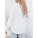 thumbnail image 3 of Blusa Zeagoo Fashion de manga larga con botones para mujer blanca, 3 of 5