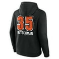 thumbnail image 3 of Men's Adley Rutschman Black Baltimore Orioles Fastball Player Name & Number Pullover Hoodie, 3 of 3