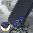 thumbnail image 6 of JTCASES for Samsung Galaxy A13 5G Case, Shockproof Anti-drop PC Frame Anti-slip Strip Silicone Back Shell Rugged Anti-scratch for Samsung Galaxy A13 5G (6.5" 2021) - Black+Blue, 6 of 8