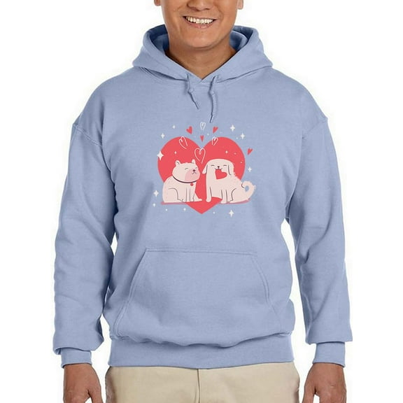 Loving Dogs Hoodie Men -Smartprints Designs, Male Small