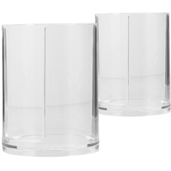 QIFULL 2Pcs Transparent Acrylic Cup Rack Coffee Cup Holder for Restaurants and Lounges