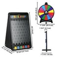thumbnail image 2 of WinSpin 19x30" Prize Drop Board with LED Light & 12" Prize Wheel Fortune Game, 2 of 9