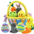 thumbnail image 1 of Cesta de peluche de Pascua JOYIN, 7 unidades, estilo original para niños, 1 of 8
