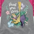 thumbnail image 3 of Disney - Paint Your Story  - Toddler & Youth Girls Raglan Graphic T-Shirt, 3 of 4