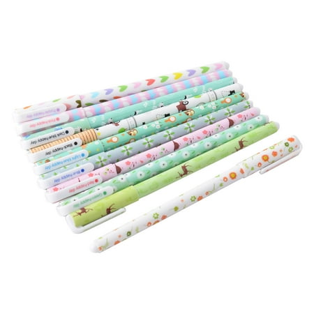 Color Needle Tip - Student Plastic 0.5mm Needle Tip Writing Ink Gel Pen Assorted Color 12 Pcs
