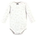 thumbnail image 4 of Hudson Baby Infant Girl Cotton Long-Sleeve Bodysuits, Dreamer, 3-6 Months, 4 of 5