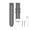 Grey, variant on KIQ Durable and Water Resistant Silicone Replacement Watch Strap Band Compatible With Garmin Instinct 2S(Black)