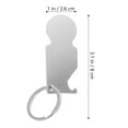 thumbnail image 3 of 4Pcs Shopping Cart Token Keychain Zinc Alloy Simple Design For Gifts, 3 of 5
