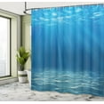thumbnail image 5 of Ambesonne Ocean Shower Curtain, Underwater Wilderness, 69"Wx84"L, Blue Turquoise, 5 of 5