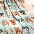 thumbnail image 3 of Lovely Dog Breeds Blanket,Comfortable Soft Flannel Throw Blanket,All Season,Warm Lightweight Blankets for Sofa Bed Couch Living Room Chair,30"x40", 3 of 4