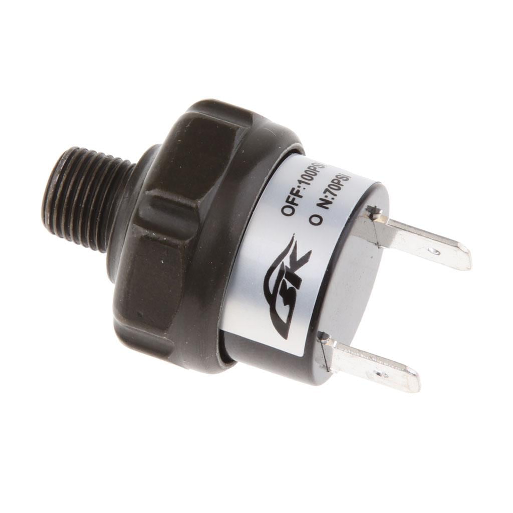 B Blesiya 2PC Horn Pump Pressure Control Switch NPT1/4inch 70-100PSI Air Compressor Valve 