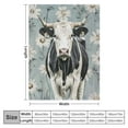 thumbnail image 4 of Creowell for Cute Cow Blanket Art Flower Throw Blankets, Decorative Gifts for Girl Women, Cozy Fuzzy Soft Cow Blanket Throw, Daisy Christmas Birthday Gifts Chamomile Quilt 40x50in, 4 of 6