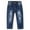 Blue-2044, variant on KIDSCOOL SPACE Girls Slim Jeans,Big Girl Ripped Holes Denim Pants,Light Blue,13-14 Years