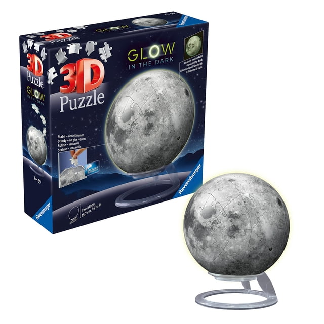 Rompecabezas Ravensburger que brilla en la luna oscura, 72 piezas