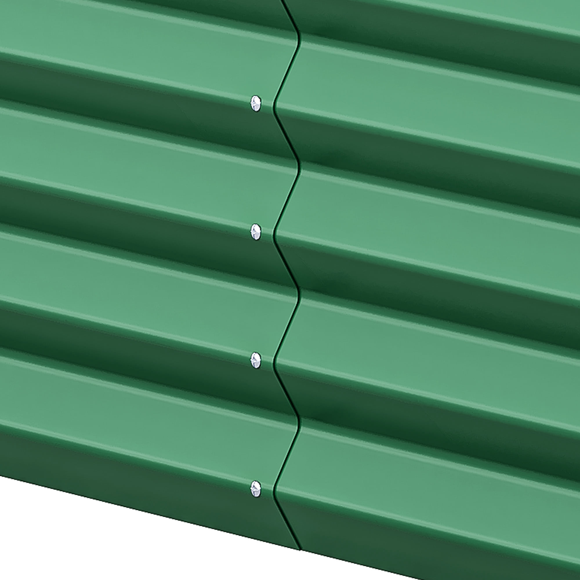 Uforic 6ftx3ftx1.5ft Large Raised Garden Bed Kit,Outdoor Galvanized Metal Patio Planter Box with Safety Rubber & Gloves, for Vegetables Flowers,Green