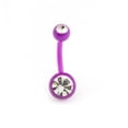 thumbnail image 3 of Belly Button Ring 14g Flexi Shaft with Two Cubic Zirconia Gems, 3 of 9