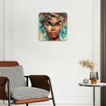 thumbnail image 2 of Square Wall Clock,Beautiful Black Woman With African Head Wrap,Silent Non-Ticking Wall Clock Decor for Home Office Kitchen Living Room Bedroom(14inch), 2 of 4