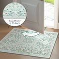 thumbnail image 6 of 2x3 Area Rug Living Room Rugs - Washable Vintage Floral Soft Thin Large Rug Indoor Floor No Slip Rug Carpet for Bedroom Under Dining Table Home Office Decor - Green, 6 of 9
