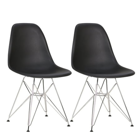 Porthos Home Dining Chair With Durable Plastic Finish (Set of 2,Eames Style)