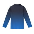 thumbnail image 4 of CCRFTGI Polo Shirts for Child Girls Size 8 School Uniform Gradient Shirts Athletic Sport Lapel Button Collared Polo Casual Long Sleeve 2026 Summer Tops Dark Blue 11-12 Years, 4 of 5