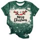 thumbnail image 1 of Navidad Tops de Mujer, Cuello Redondo Camiseta de Manga Corta con Estampado de Vacaciones, Blusa de Moda Casual, 1 of 4