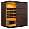 Radiant Saunas Sirona 4-Person Hemlock Infrared Sauna with 8 Carbon Heaters