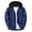 Blue, variant on Men's Plaid Hoodie Jacket Casual Lightweight Long Sleeve Button down Hooded Shirts Fall Tops with Pocket