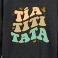 thumbnail image 3 of Instant Message - Tia Titi Tata Retro Stack  - Women's Lightweight French Terry Long Sleeve Shirt, 3 of 6