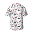 thumbnail image 2 of Vsdgher Sea Turtle Print Men's Wrinkle Free Untucked Cuban Shirt Business Casual Button Down Shirts Short Sleeve Shirt, 2 of 7