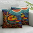 thumbnail image 3 of COMIO  Set of Mexican Huichol Folk Art Cushion Covers Pillow Covers Mexico Culture Native Folk Art, 3 of 5