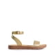 thumbnail image 2 of Sandalia DREAM PAIRS ELENA-5 para Mujer Dorada con Tira al Tobillo y Suela Plana 9, 2 of 8