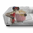 thumbnail image 3 of Movie Theater Soft Flannel Fleece Throw Blanket, Cat Popcorn and Drink Watching Film Glasses Entertainment Cinema Fun, Cozy Plush for Indoor and Outdoor Use, 50" x 60", Multicolor, by Ambesonne, 3 of 6