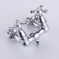 thumbnail image 2 of SUMERAIN Wall Mount Tub Faucet Vintage Leg Tub Filler 3-3/8 Inch Center High Flow Chrome, 2 of 7