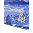 thumbnail image 7 of Allegra K Women's Boho Floral Print Long Sleeves Bow Tie V Neck Blouse Tops, 7 of 7