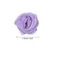 thumbnail image 2 of Unique Bargains Mini Satin Ribbon Roses Tiny Fabric Flowers Embellishments Rosettes Applique Purple 30 Pcs, 2 of 5