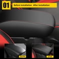 thumbnail image 2 of Cojín para Apoyabrazos AOMSAZTO de Cuero para Hyundai Sonata 2015-2019, 2 of 7