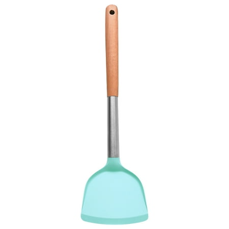 

Kitchen Cooking Utensils Set Non-Stick Silicone Cooking Kitchen Utensils Spatula Set with Holder Wooden Handle Silicone Kitchen Gadgets Utensil Set