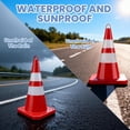 thumbnail image 3 of 12.8 * 12.8 * 26.57inch Safety Cones 12-Pack, High Resilience Elements Cones for Parking Lot & Construction Events, 3 of 6