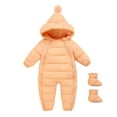 thumbnail image 1 of Gubotare Newborn Snow Suit Newborn Baby Girl Snowsuits Infant Toddler Winter Boy Snow Suits Coats Clothes 0 3 Months (Pink,0-3 Months), 1 of 1