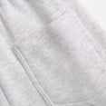 thumbnail image 4 of NIEWTR Girls Straight Leg Lounge Pants Baggy Fit Casual Sweatpants Elastic Waist Soft Joggers with Pockets for Home Wear Spring（Light Gray,5-6 Years), 4 of 7