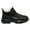 Pill Black, variant on UKAP Men Warm Booties Plush Lining Winter Shoes Round Toe Snow Boots Travel Ankle Bootie Breathable Casual Comfort Shoe Pill Black 8.5