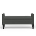 thumbnail image 6 of 52" Upholstered Storage Bench in Dark Gray, 6 of 7