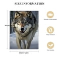 thumbnail image 2 of COMIO  3 Panel Winter Wolf Canvas Wall Art for Home Decor - Winter Forest Wolves Pictures Print On Canvas HD Giclee Artwork Ready to Hang, 2 of 5