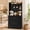 Black, variant on Panapinka 63'' Pantry Cabinet with 4 Hooks, Kitchen Pantry Cabinet, Coffee Bar Table with Drawer & Adjustable Shelves