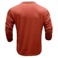thumbnail image 5 of IROINNID Plain Long Sleeve Shirts for Men Loose Muscle Basic Solid Pure Color Blouse Tee Shirt Top Round-Neck Blouses & Shirts ,Red, 5 of 7