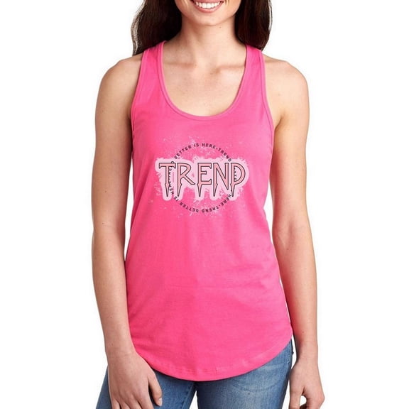 Trend Setter Is Here Sign Racerback Tank Women -Image by Shutterstock, Female x-Large